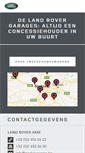 Mobile Screenshot of landrover-dealer.be